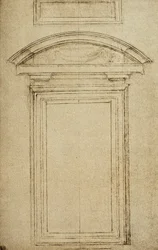 Studio architettonico per una finestra